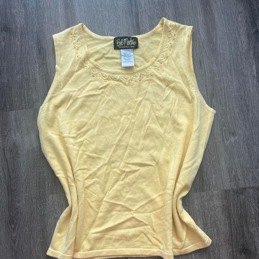 Vintage Bob Mackie Yellow Top